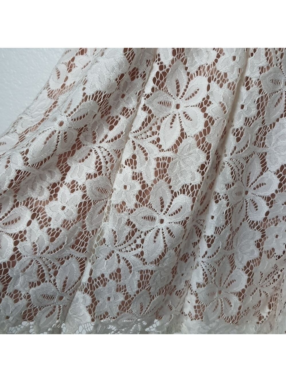 City Triangles Cream Lace Mini Dress - Picture 15 of 16